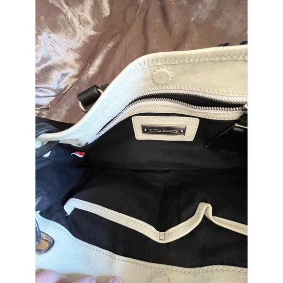 OLIVIA HARRIS WHITE /CREAM Soft Leather  Purse Pocketbook Quality VTG? SEE - Picture 10 of 16